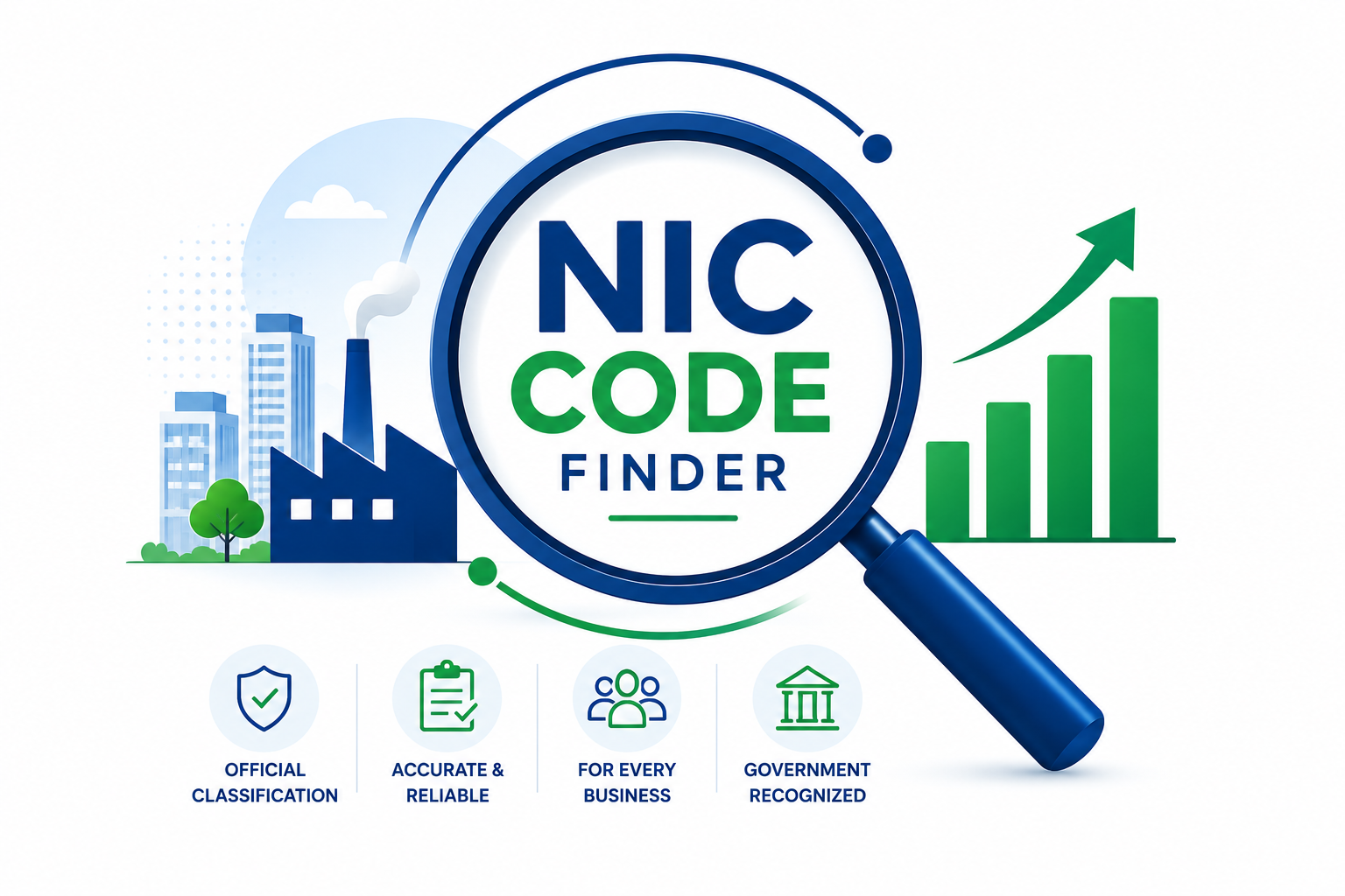 NIC Code Finder — official classification search illustration